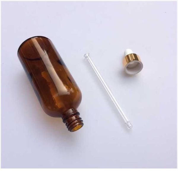 

wholesale 100ml glass dropper bottles with pipette cap empty amber esssentail oil bottles liquid vials jars 1 bbyxjm