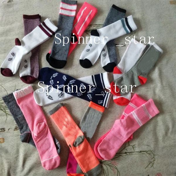 

fashion girls tight socks long tube cotton comfortable sports running leggings fitness socks, Pink;yellow