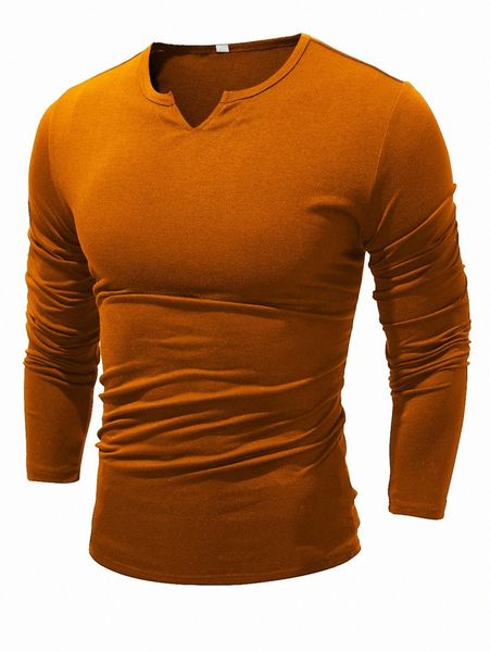 

men notched neckline tee n5hw#, White;black