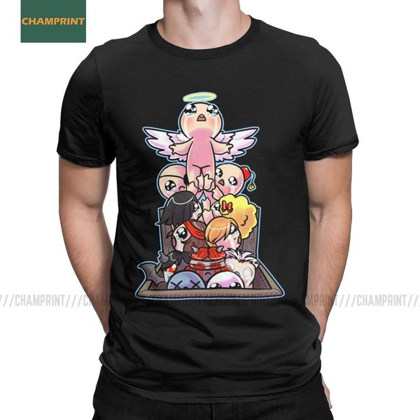 

men the binding of isaac basement ascent tees short sleeve afterbirth rebirth game lamb azazel demon hooded sweatshirt hoodie men t shirt
