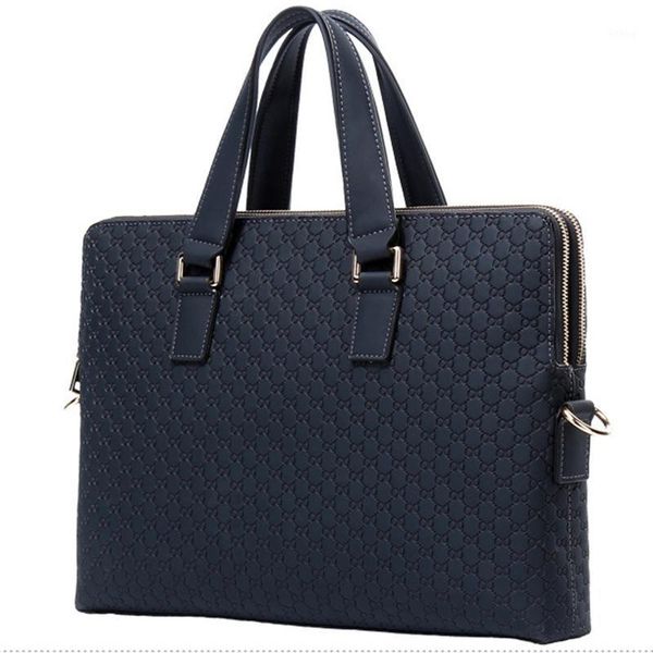 

new men bag 2020 men 14inch lapbag shoulder handbag messenger bags fashion casual men's business brand genuine leather solid1