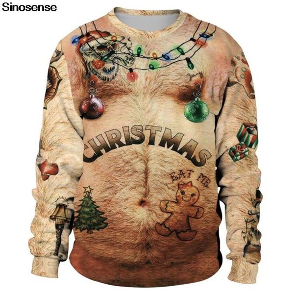 

унисекс уродливый рождественский свитер 3d печати смешные xmas толстовка 2020 осень зима праздник партии рождество свитера джемперы топы, White;black