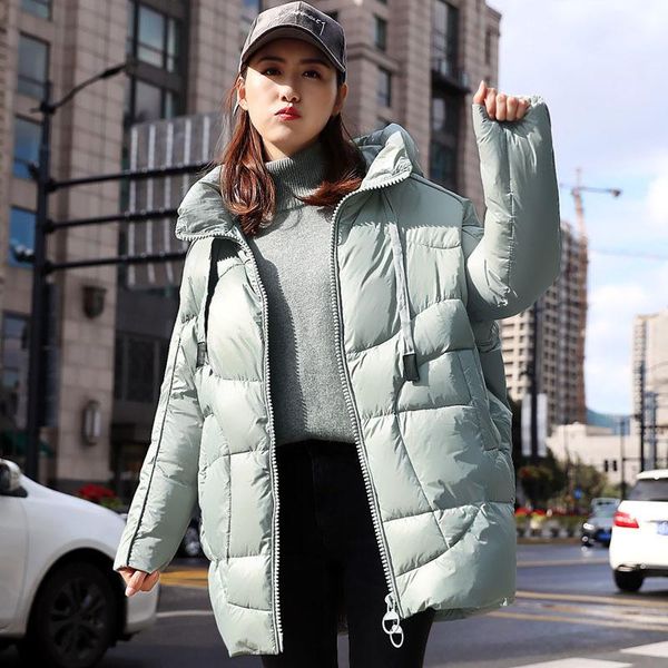 

winter coat women down coat white duck down jacket women korean puffer jacket warm parka chaqueta mujer ysxy5870 yy1476, Black