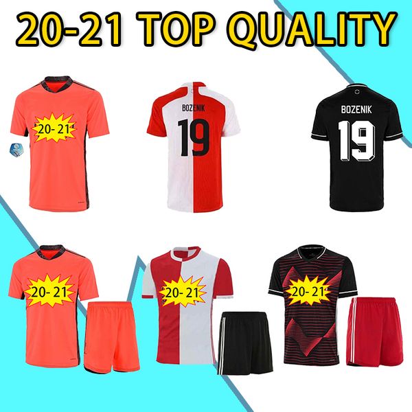

20 21 kids kit feyenoord soccer jerseys 2020 2021 home away thailand quality vilhena feyenoord rotterdam football shirt, Black;yellow