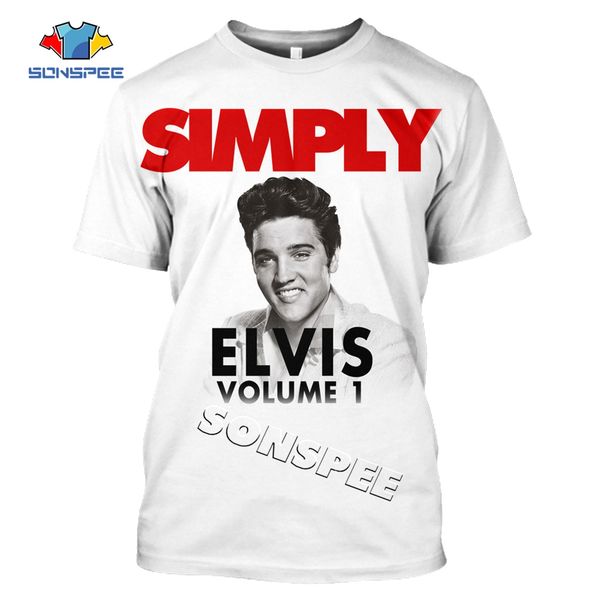 

summer homme pullover elvis presley the king men 3d print shirts harajuku anime comics men clothing