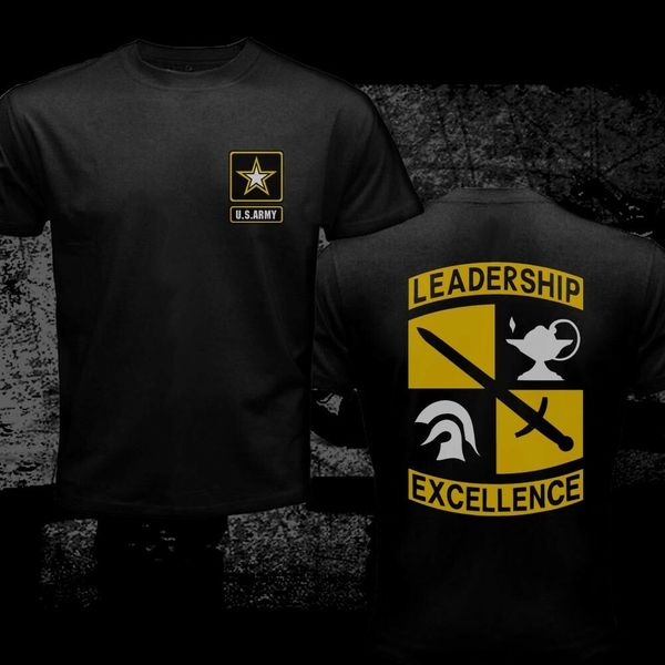 

2019 мода leadership excellence программа армии сша rotc t-shirt men shirt double side тройники спорта толстовка с капюшоном толстовка