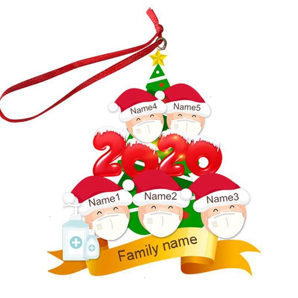 

2020 christmas mask snowman pendant resin ornament christmas tree hanging pendant decoration gift es the whole family peace gga3733-9