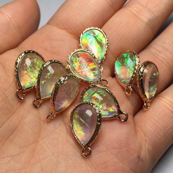 

10pcs lot 1318 152m drop shaped faux opal charms pendant for diy fashion jewelry material accessories 10pcs lot 1318 152m wmtbuj bdesybag, Black