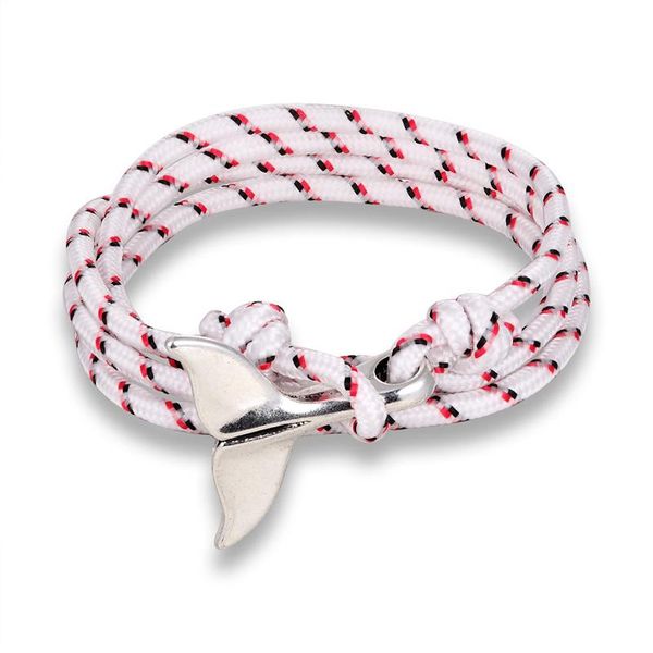 

mkendn women whale tail anchor bracelets men charm nautical survival multilayers rope chain paracord bracelet wrap metal hooks bbyspy