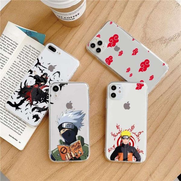 

naruto akatsuki animation itachi uchiha transparent smartphone case for vip 5 5s 5c se 6 6s 7 8 11 12 plus mini x pro max4fre