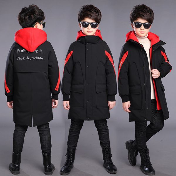 

boys' suit 2020 new 12middle and medium-sized children 15-year-old chinese style children's down cotton coat winter tide, Blue;gray
