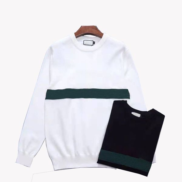 

men's sweater designer luxury pullover double letter sweater, White;black