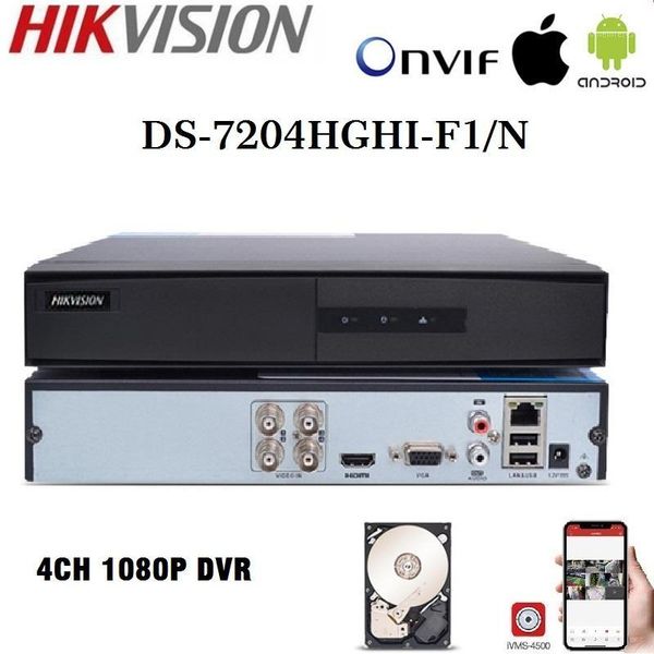 

kits hikvision 2mp 4ch 8ch 16ch cctv xvr ds-7200hghi-f1/n series dvr 1080p for cvbs analog/hdtvi/ahd/hdcvi/ip camera 1sata1, Black;white