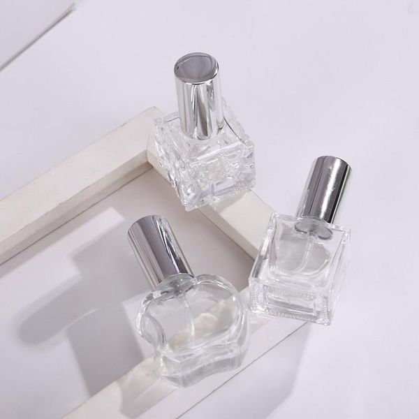 

9pcs 21pcs 8ml 10ml portable clear glass perfume bottle with atomizer empty cosmetic containers for travel spray bottles