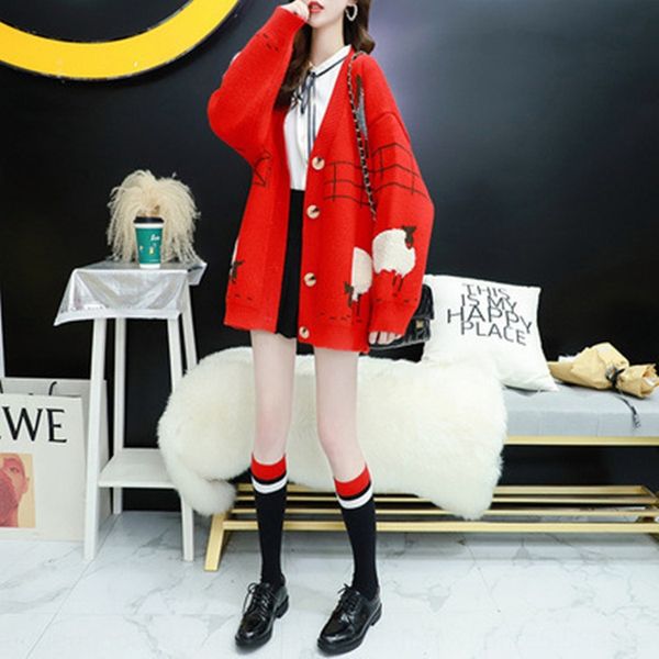 

net sweater sweaterred sweater cardigan women's loose wear korean sweaters and sweaters with fairy style in spring 2020 c2qgh, White;black