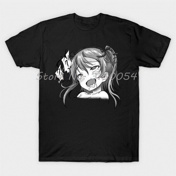 

sport ahegao pleasure face otaku ecchi weeaboo hentai lover black t-shirt men cotton tshirt anime t shirt hip hop tees harajuku