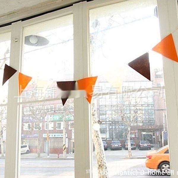 

vxaz1 orange kindergarten white small flag halloween decoration triangle flag decoration mall coffee layout site bar pgraphy coffee coffe