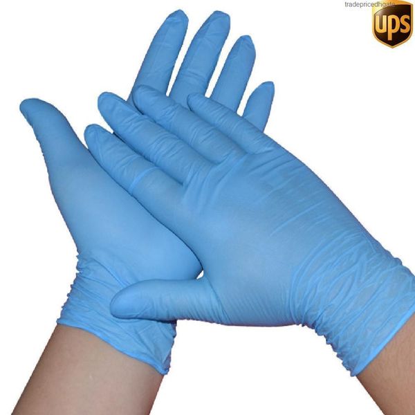

food latex gloves nitrile protective grade non-slip disposable anti-oil anti-acid and alkali powder-rubber cleaning