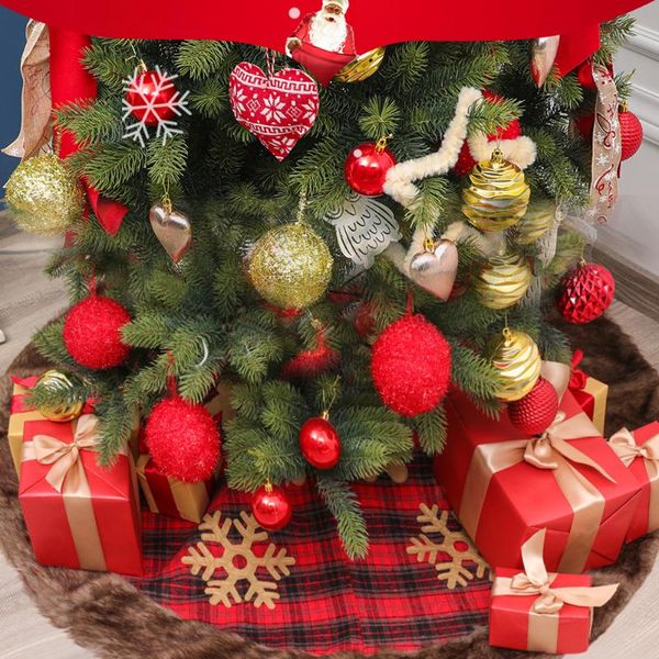 

christmas tree skirt tree skirt christmas ornaments festival thick plush edge xmas ornaments home implements