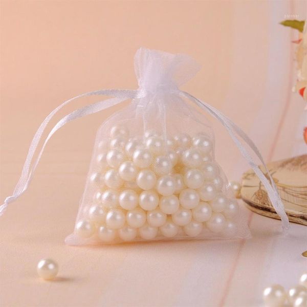 

gift wrap 100 organza bags for wedding party love and jewelry packaging cookie&candy bag self-adhesive birthday party1