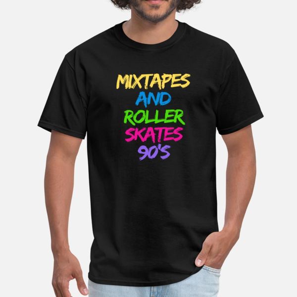 

mixtape and roller skates 90s designers graphic t shirt cool breathable sportswear tracksuit hoodie sweatshirt