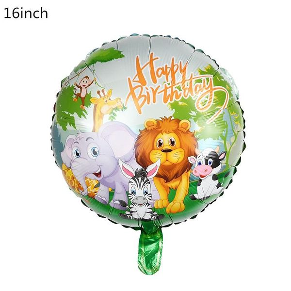 

5pcs jungle animal tiger lion monkey zebra giraffe cow air helium balloon kids safari birthday party decor zoo theme supplies bbyeui bwkf