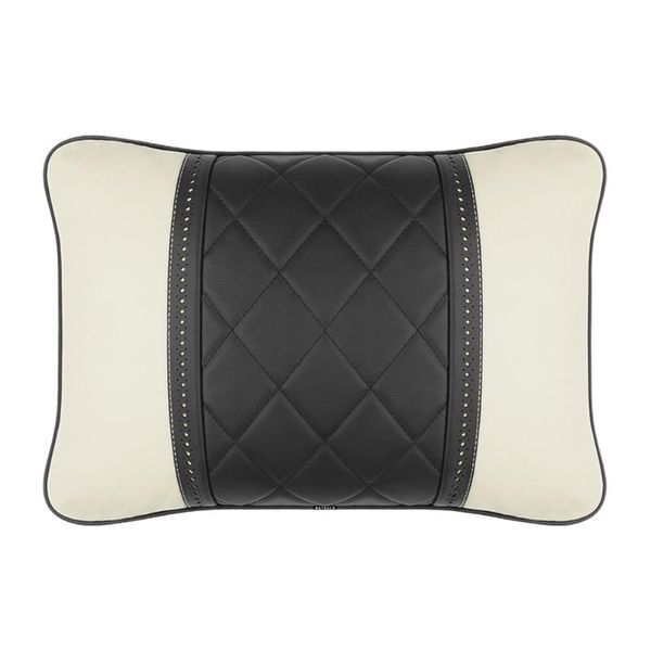 

seat cushions waist support solid driver ergonomic pain relief modern home office car accessories bedroom pu leather zipper lumbar pillow