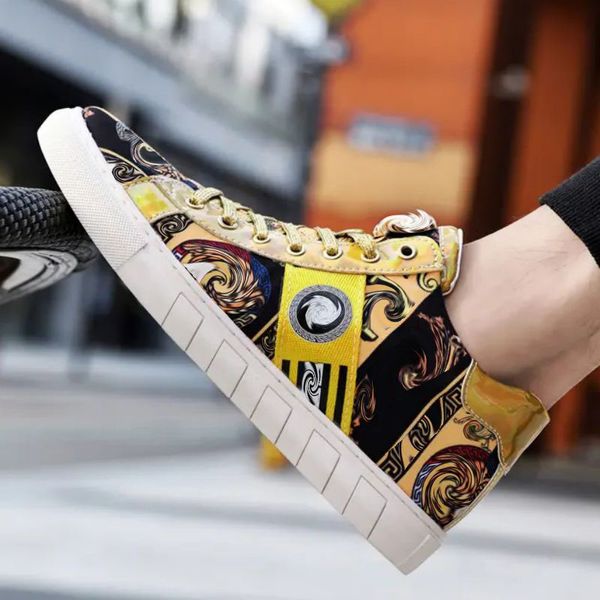 

men shoes fashion classic comfortable casual pu leather mens sneakers spring autumn lace up 2021 new simplicity round toe shallow dp023-1, Black