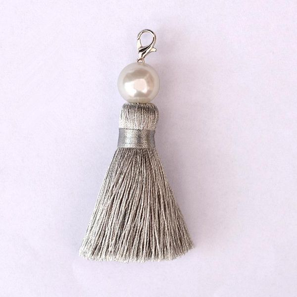 

2pcs pack imitation pearl pendant tassel fringe diy keychain cellphone straps purses backpacks jewelry charms decorate tassel h qylgxy