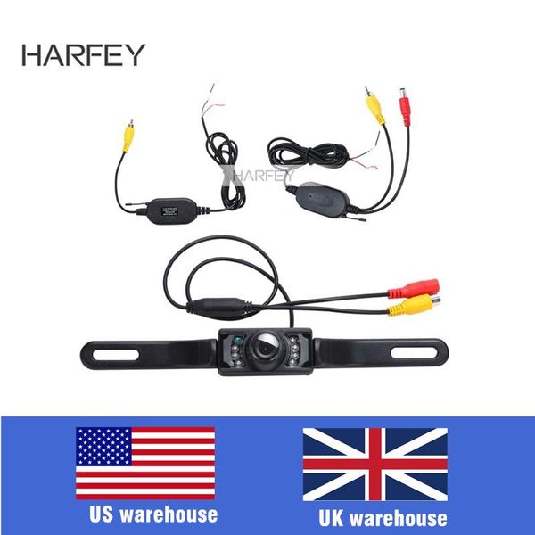 

harfey night vision backup camera rearview camera 420 tvl pal/ntsc tv system wireless waterproof backup parking car