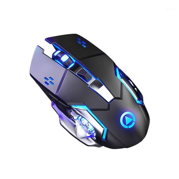 

mice yindiao wireless gaming mouse ergonomic 6 keys led 1600 dpi computer charge gamer silent for pubg fps game1