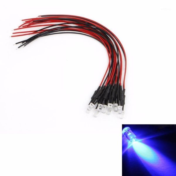 

2020 new yam 10 pcs dc 24v pre-wired led lamp red light cable bulb emitting diode 18cm 5mm1