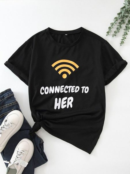 

men 1pc slogan graphic tee 45id#, White;black