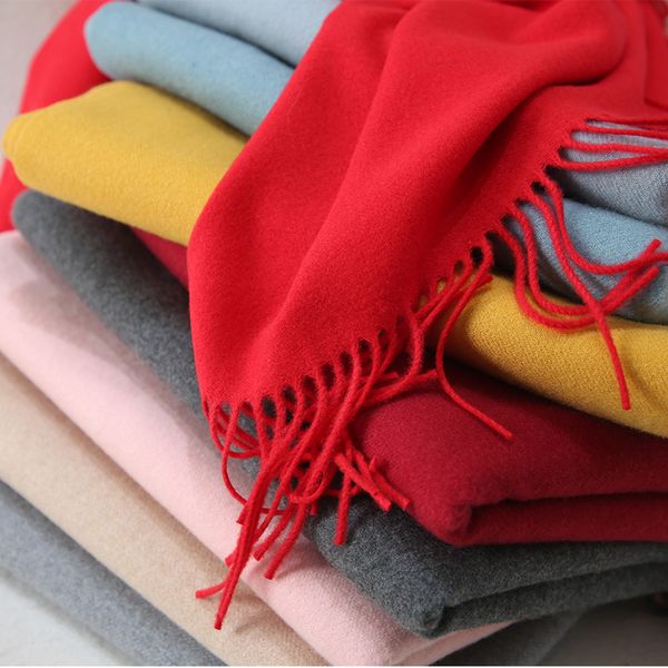 

vipwarm winter cashmere thickened scarf solid red korean wool women's bib dual use versatile shawl mvp, Blue;gray