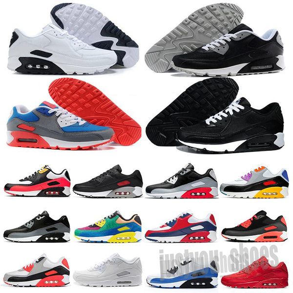 

2021 new men sneakers shoes classic 90 men and woman athletic shoes outdoor trainer cushion surface breathable sports shoes 36-45 j33