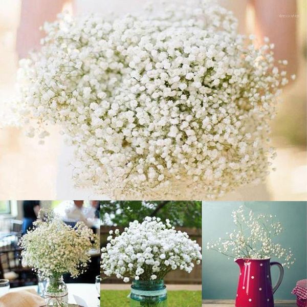 

1pc 135head gypsophila artificial flower wedding birthday party festival party home decoration artificial flower bouquet supplie1
