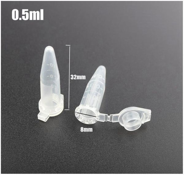 

500pcs 0.2ml~10ml centrifuge tube home garden storage vial clear plastic container transparent bottles bbyxfz