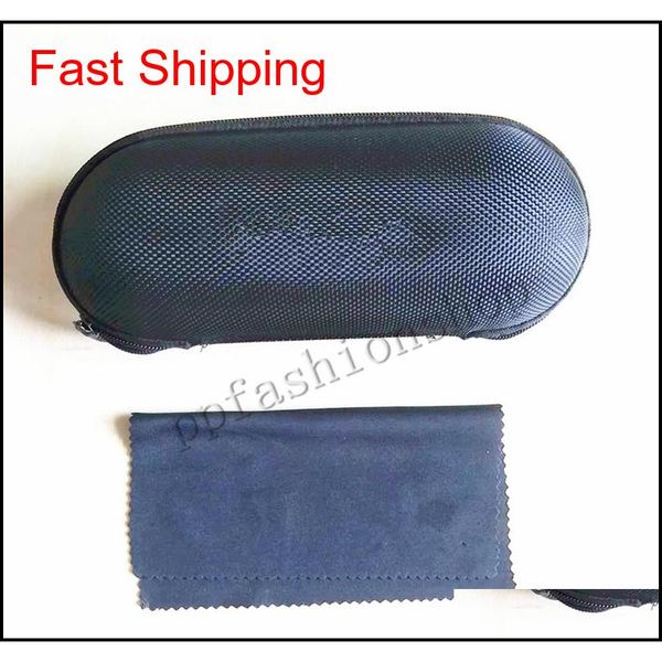 

black circle with cloth cover sunglasses case for women men glasses box with eva zipper eyewear cases eyewear qylxlv bde_home