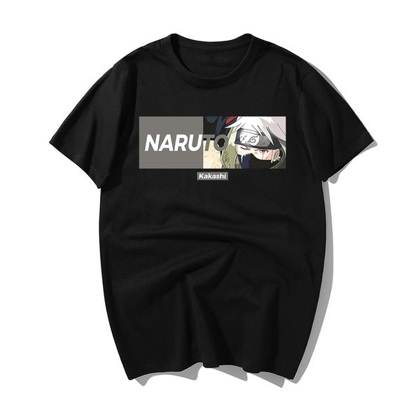 

japanese anime naruto hatake kakashi print summer fashion casual anime funny tees tshirt cool tshirt hooded sweatshirt hoodie men t shirt