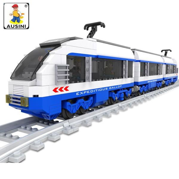 

ausini 681pcs assemble model block century train freight shinkansen childrens enlightenment building blocks toys for children qylhou mywjqq