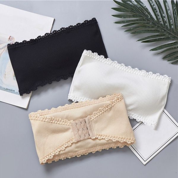 

women strapless vest breathable sports bras bandeau boob tube lingerie gym yoga underwear, Red;black