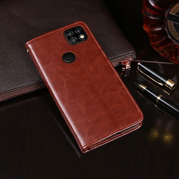 

xiaomi flip wallet business leather capa phone case for redmi 9c cover fundas accessories