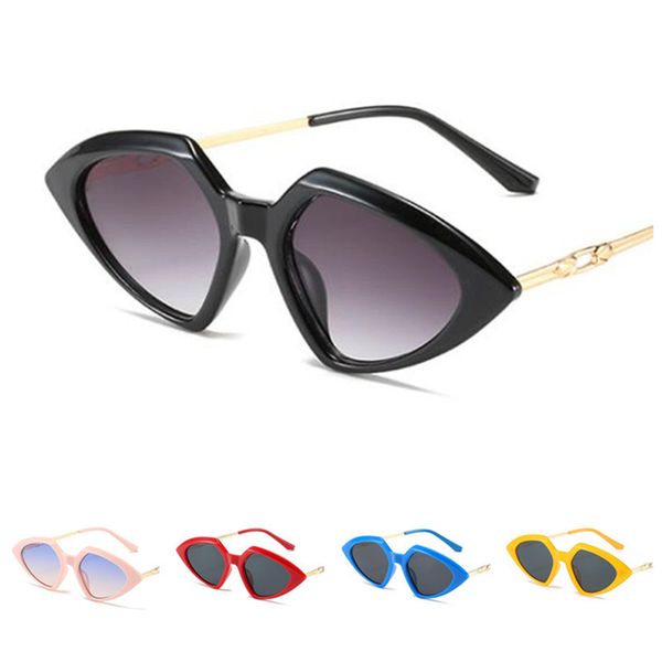 

fashion women sunglasses personality simplicity sun glasses triangle goggles anti-uv spectacles small frame eyeglasses ornamenta a, White;black