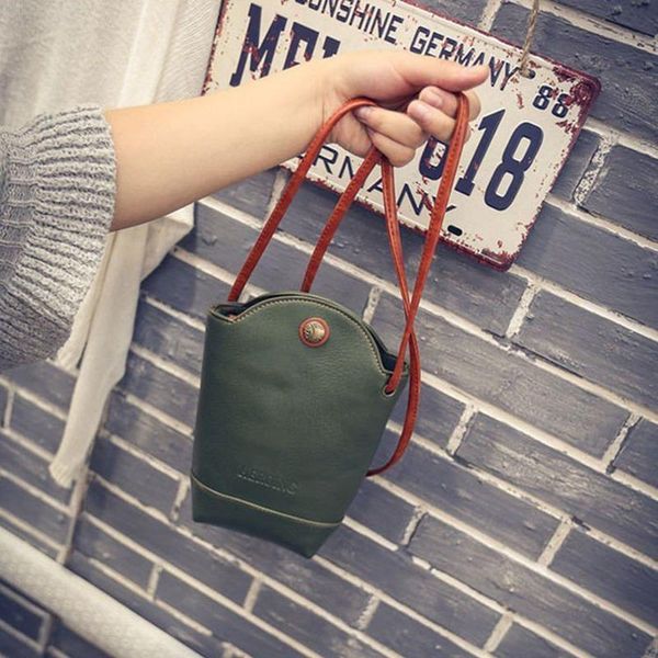 

cross body kettle bag bucket mobile phone shoulder straddle women's