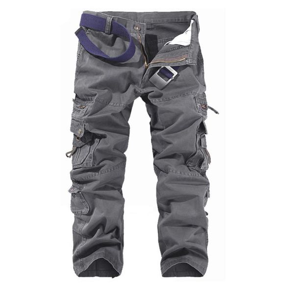 

men's pants 2021 overalls youth multi-pocket outdoor, Black