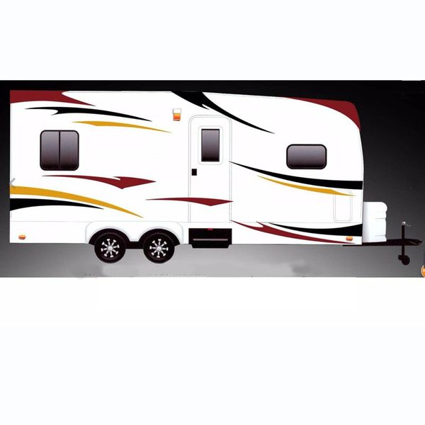 

2pcs rv trailer hauler camper motor-home large decals/graphics kits