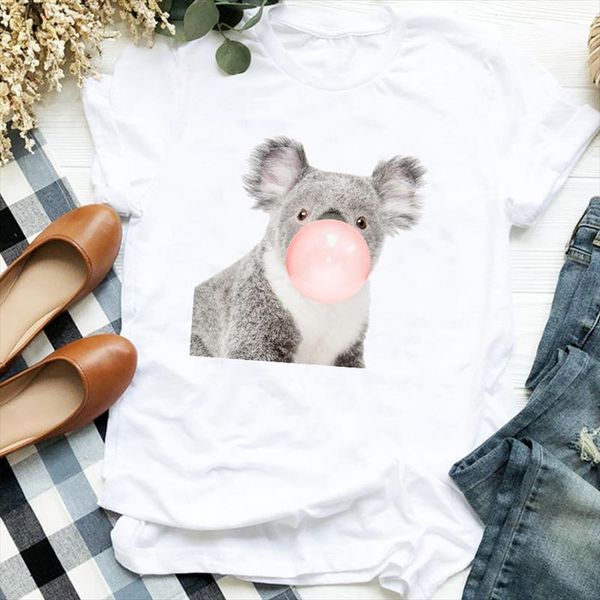 

women lady cartoon sloth funny fashion cute casual style 90s trend t tee womens tshirt female shirt clothes graphic t shirt, White