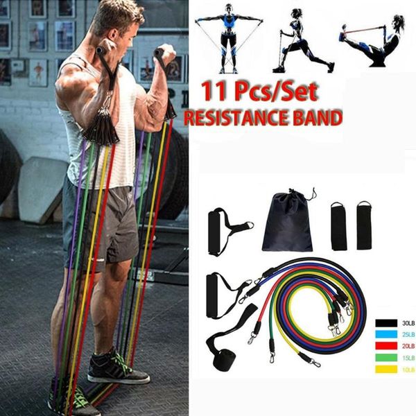 

pull rope fitness exercises resistance bands latex excerciser body training rope portable pull fitness strength training
