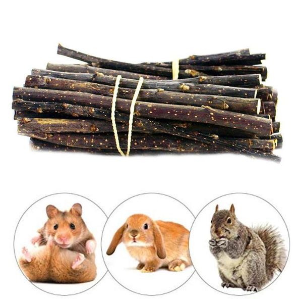 

50g/bag pet playing small pets hamster guinea pig parrot toys hamster chew toy wood sticks twigs cleaning teeth