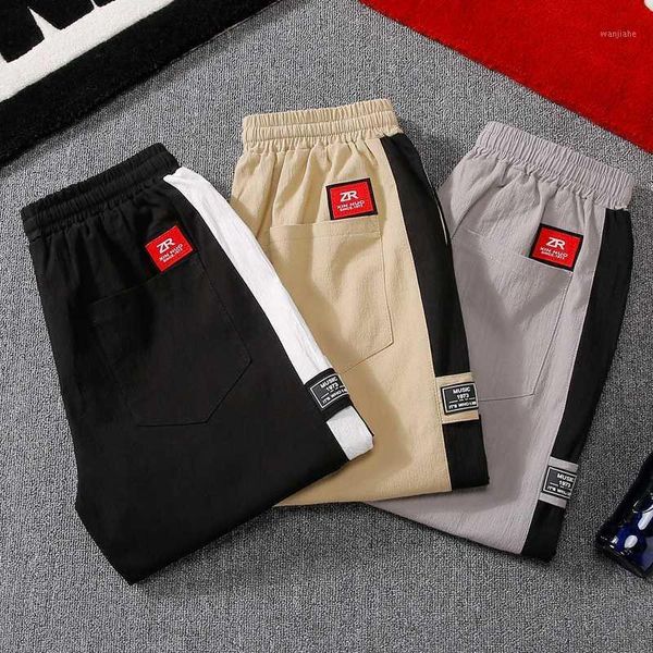 

summer cotton mens shorts new casual linen shorts breathable big size 4xl beach soild sweatshorts joggers patchwork short pants1, White;black